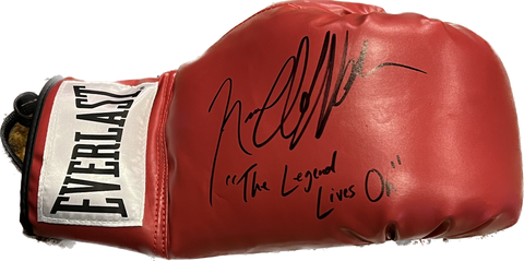Red Personalized Autographed Boxing Glove